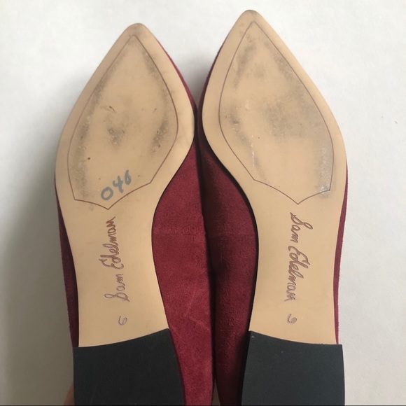 Sam Edelman Burgundy Suede Flats - Picture 4 of 5
